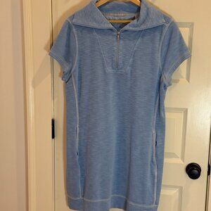 Tommy Bahama Tobago Bay 1/2 Zip Short Sleeve  - Light Blue (XL)